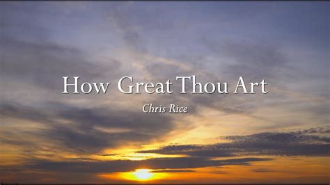 Chris Rice: How Great Thou Art, and Other Unseen Depths of His Legacy