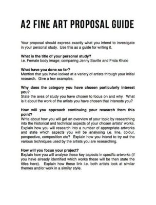 How to Write an Art Proposal: A Comprehensive Guide to Capturing Artistic Vision